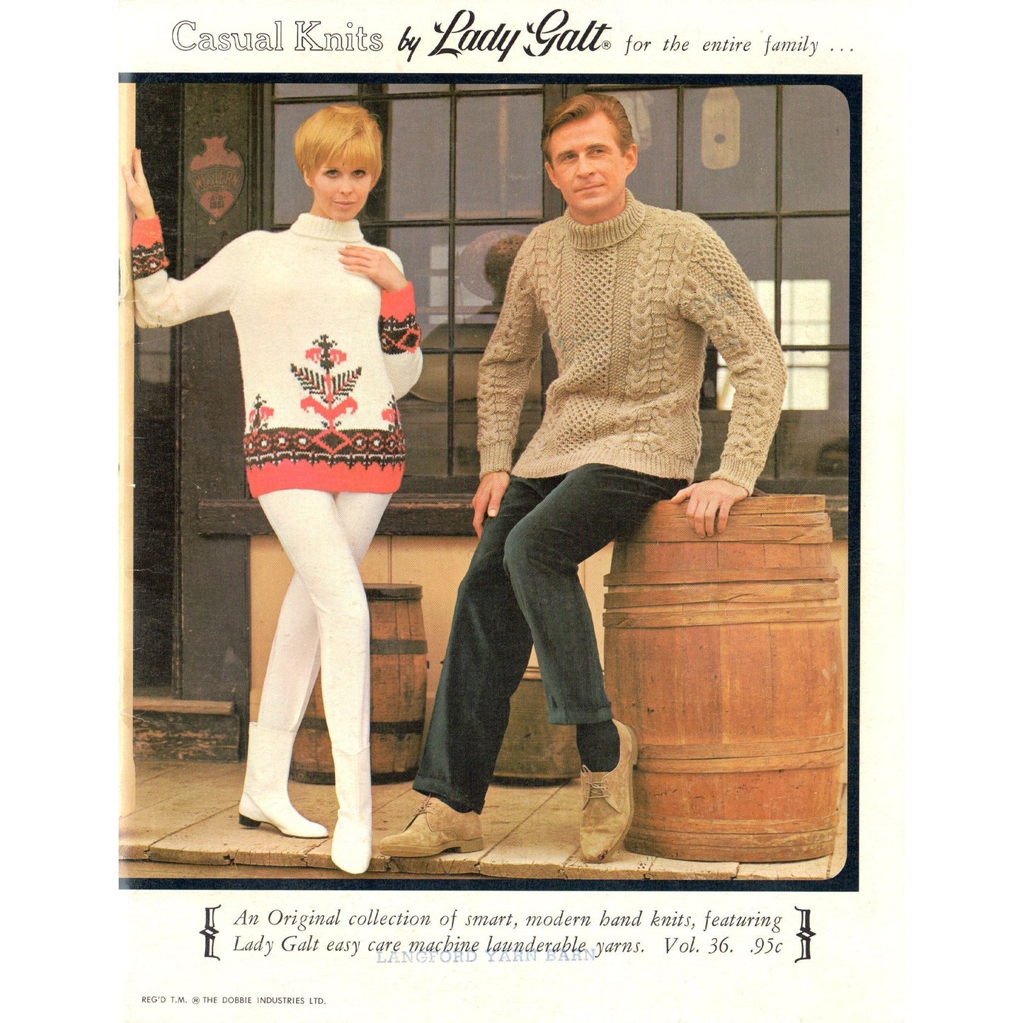 vintage knitting patterns download Day17Vintage B1080 Casual Knits by Lady Galt for the Entire Family Vol.36