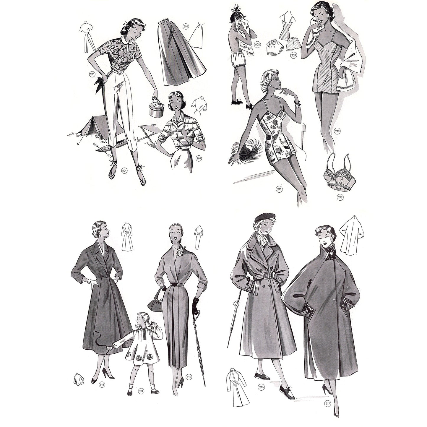 vintage knitting patterns download Day17Vintage B1060 1956 German Pattern Drafting Book for Sewing