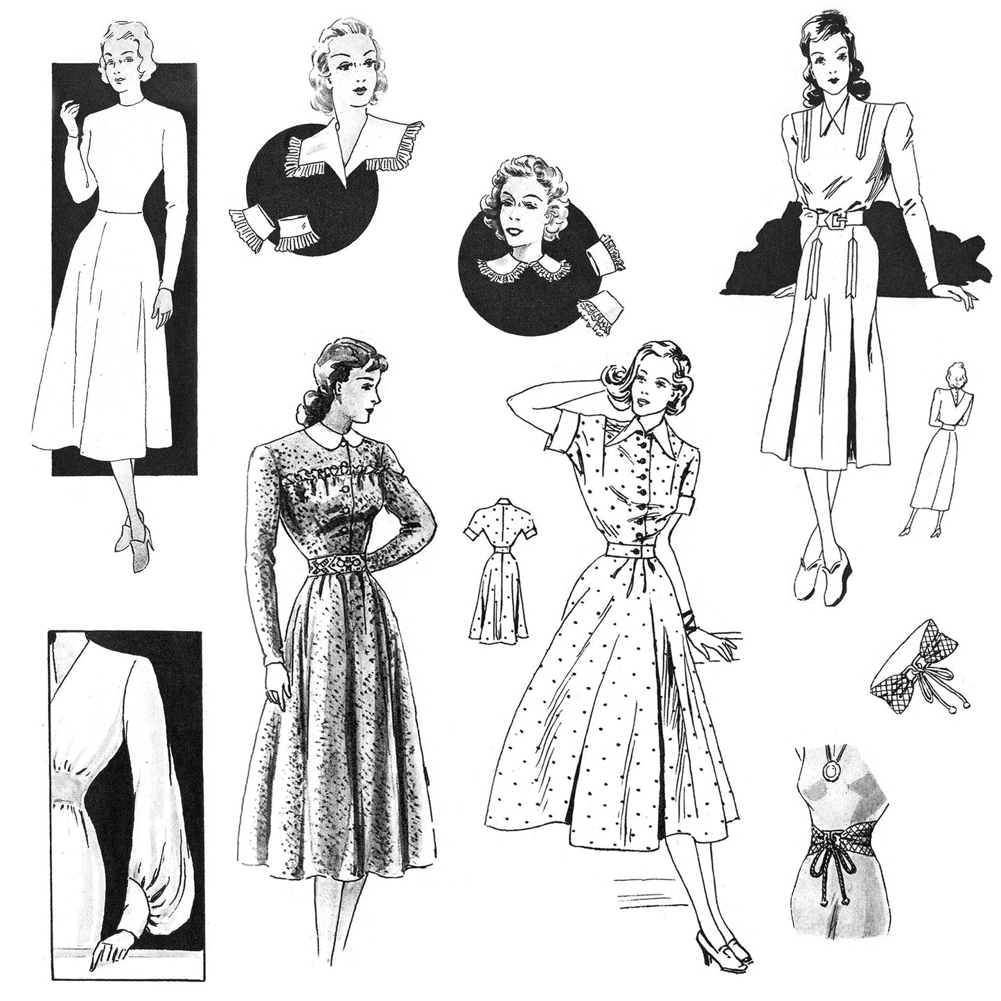 vintage knitting patterns download Day17Vintage B1068 1949 German Pattern Drafting Book for Sewing