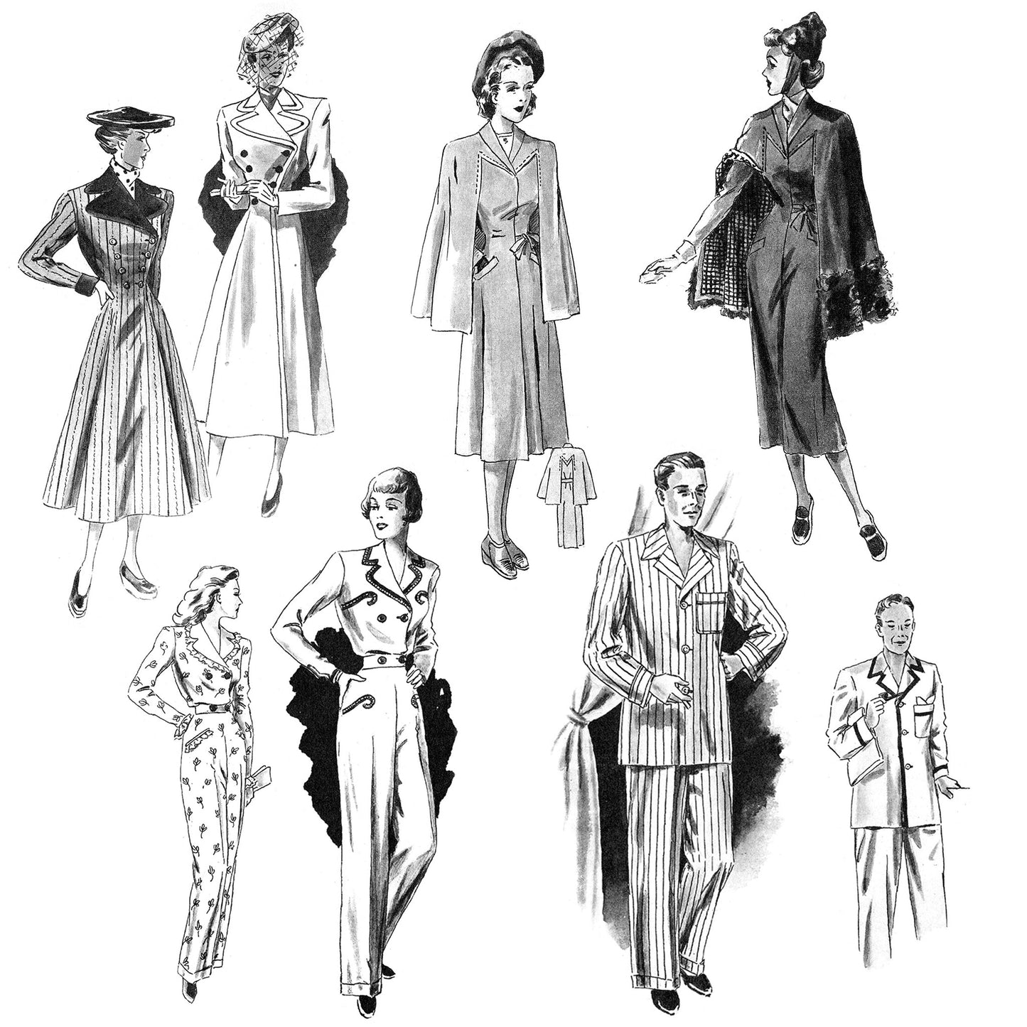 vintage knitting patterns download Day17Vintage B1068 1949 German Pattern Drafting Book for Sewing