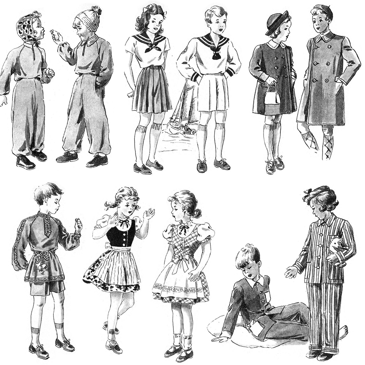 vintage knitting patterns download Day17Vintage B1068 1949 German Pattern Drafting Book for Sewing