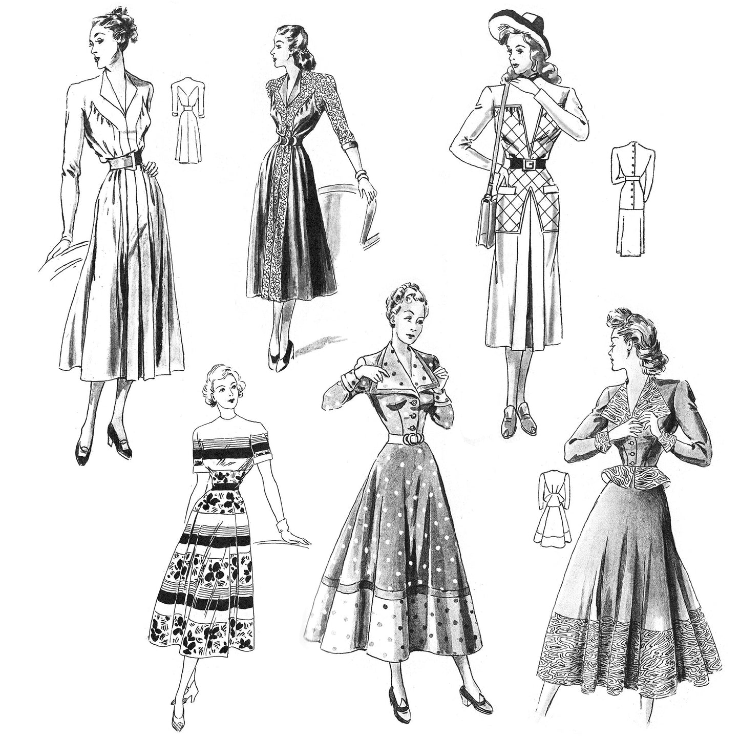 vintage knitting patterns download Day17Vintage B1068 1949 German Pattern Drafting Book for Sewing