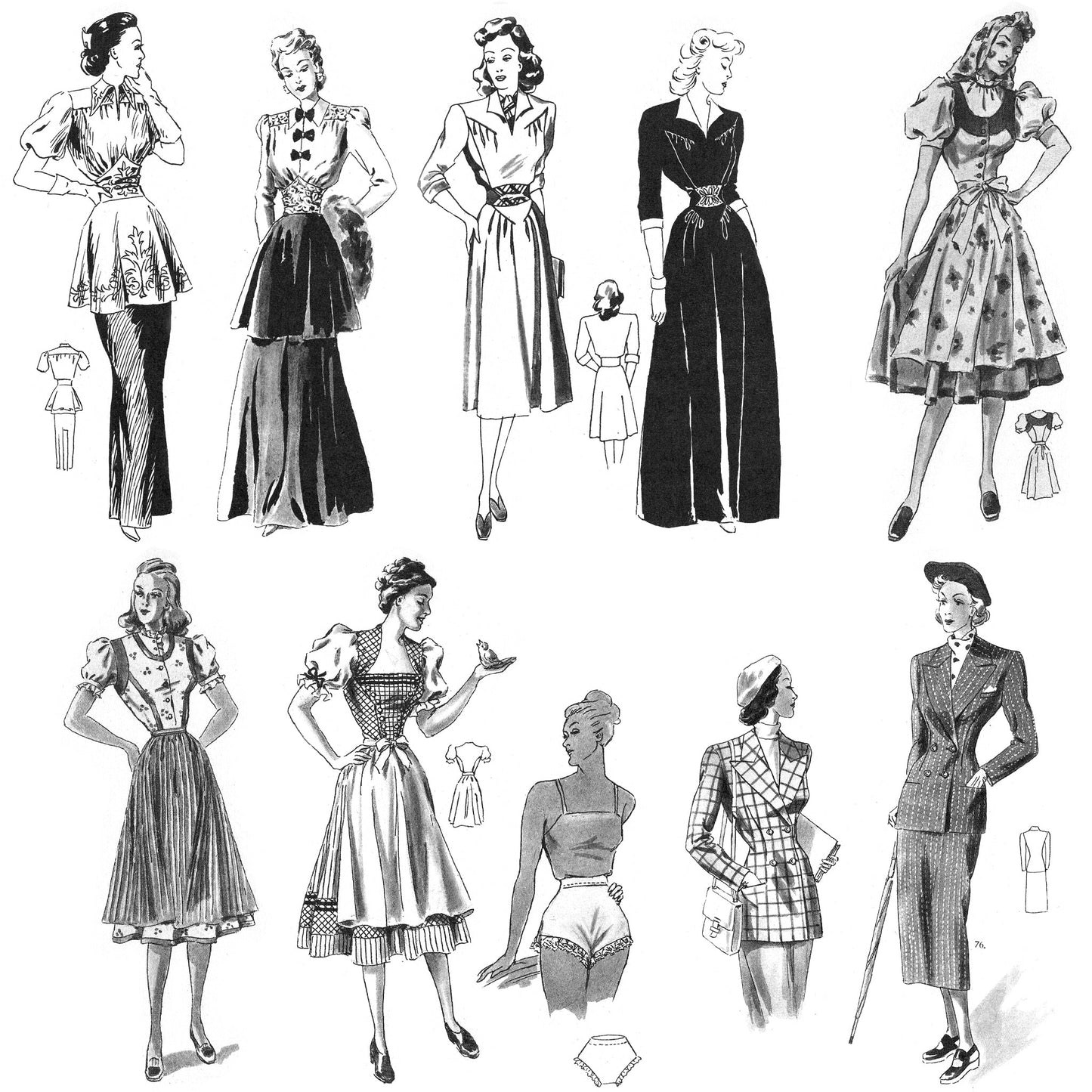 vintage knitting patterns download Day17Vintage B1068 1949 German Pattern Drafting Book for Sewing