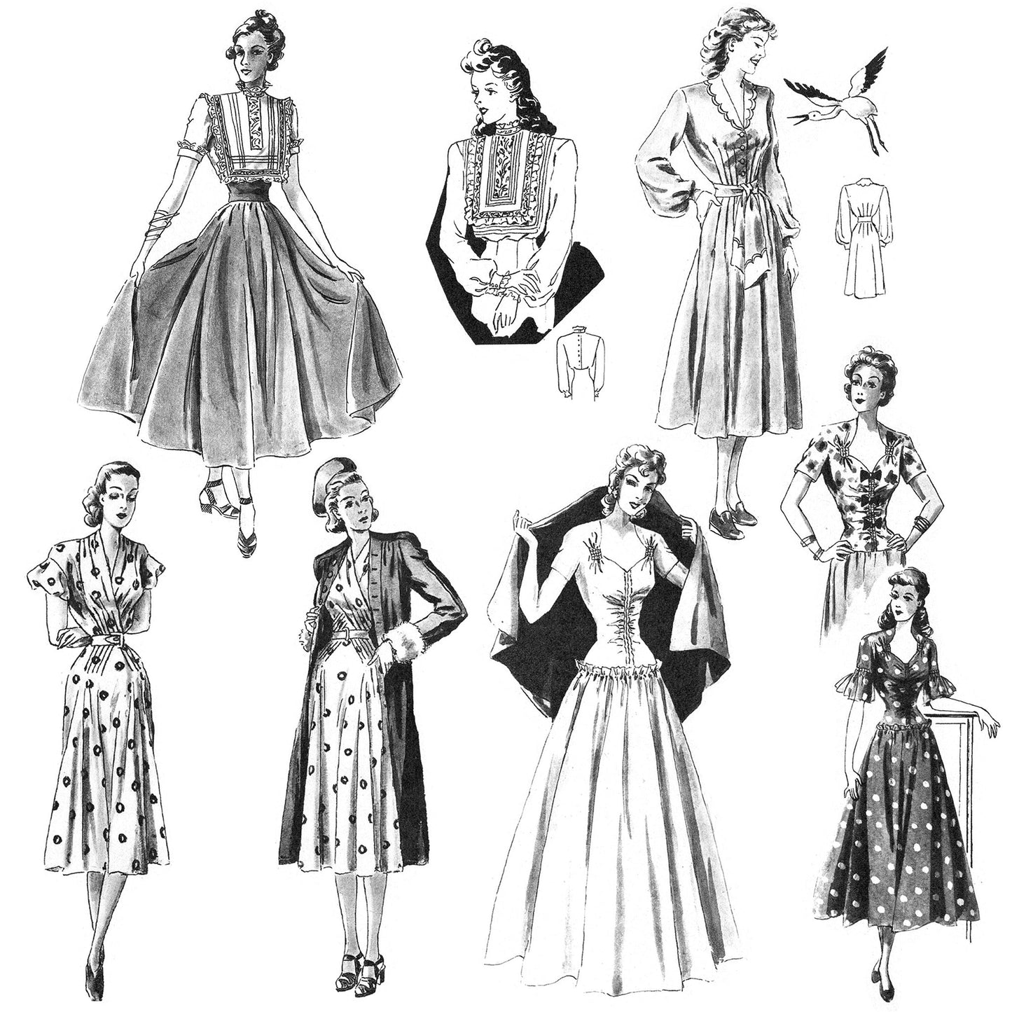 vintage knitting patterns download Day17Vintage B1068 1949 German Pattern Drafting Book for Sewing