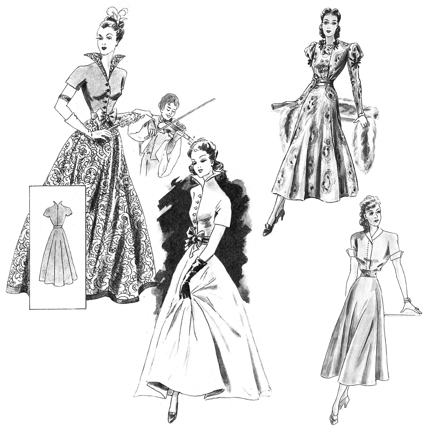 vintage knitting patterns download Day17Vintage B1068 1949 German Pattern Drafting Book for Sewing