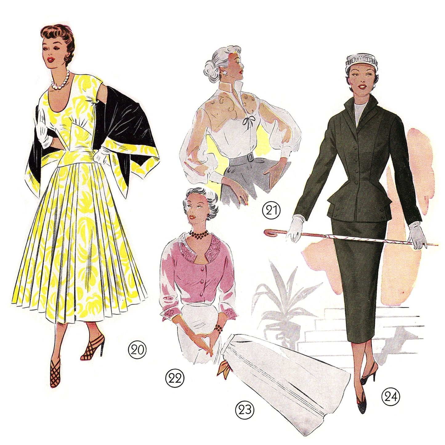 vintage knitting patterns download Day17Vintage B1069 German Pattern Drafting Book for Sewing 1955 / 1956