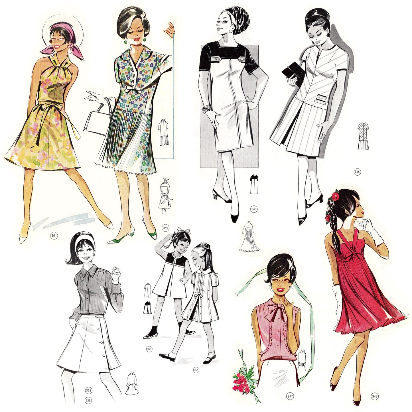 vintage knitting patterns download Day17Vintage B1070 Vintage 1960s German Pattern Drafting Book for Sewing