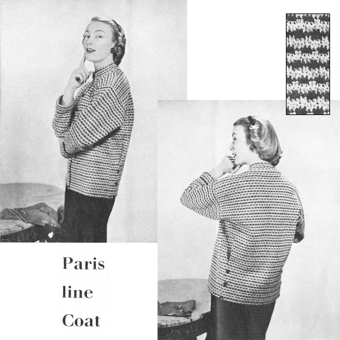 vintage knitting patterns download Day17Vintage B1001 Stitcraft Magazine April 1955
