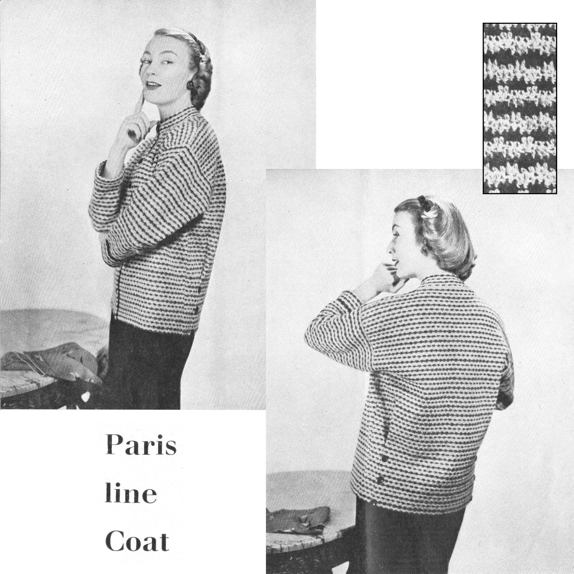 vintage knitting patterns download Day17Vintage B1001 Stitcraft Magazine April 1955