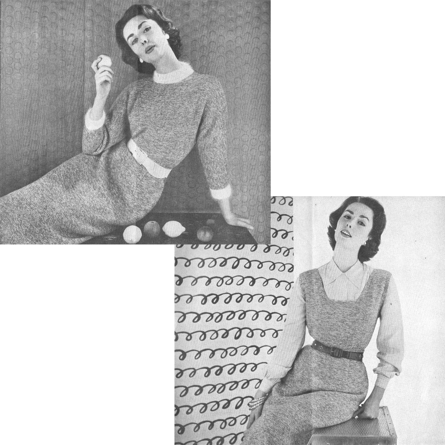 vintage knitting patterns download Day17Vintage B1001 Stitcraft Magazine April 1955