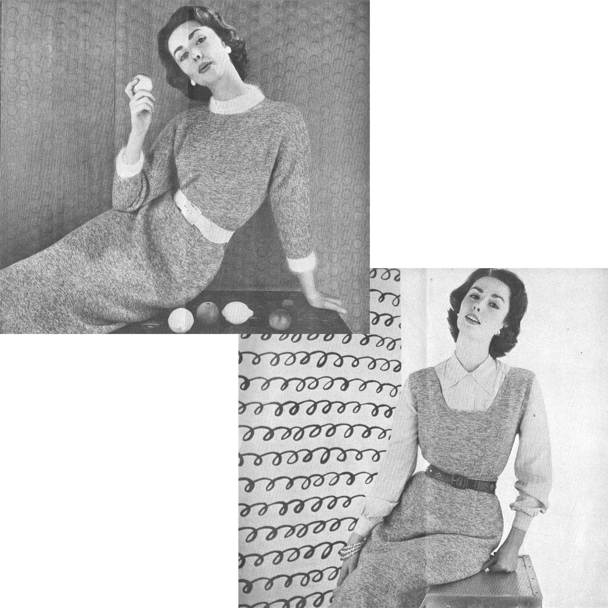vintage knitting patterns download Day17Vintage B1001 Stitcraft Magazine April 1955
