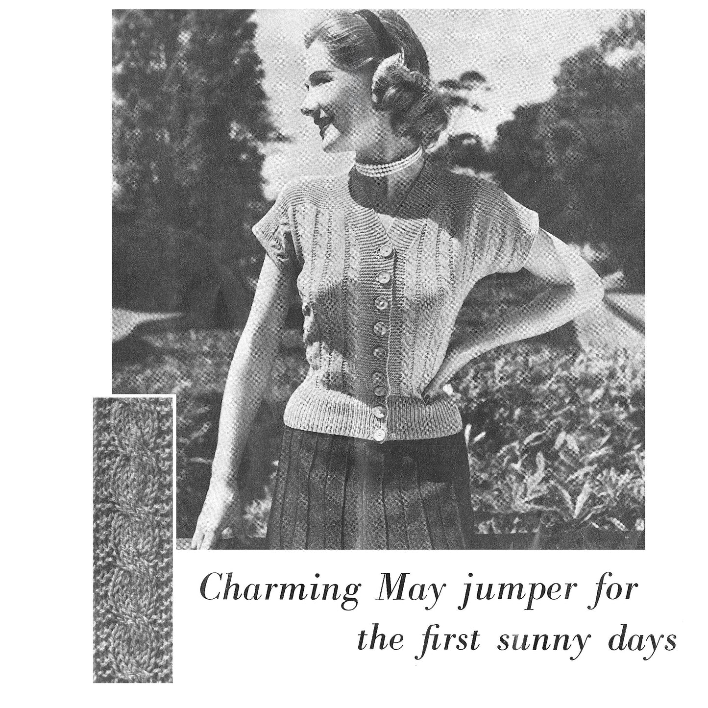 vintage knitting patterns download Day17Vintage B1001 Stitcraft Magazine April 1955