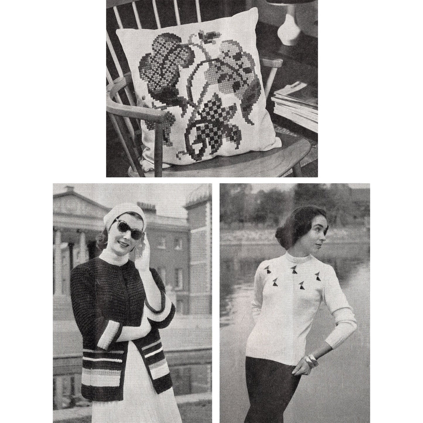 vintage knitting patterns download Day17Vintage B1003 Stitchcraft Magazine August 1956