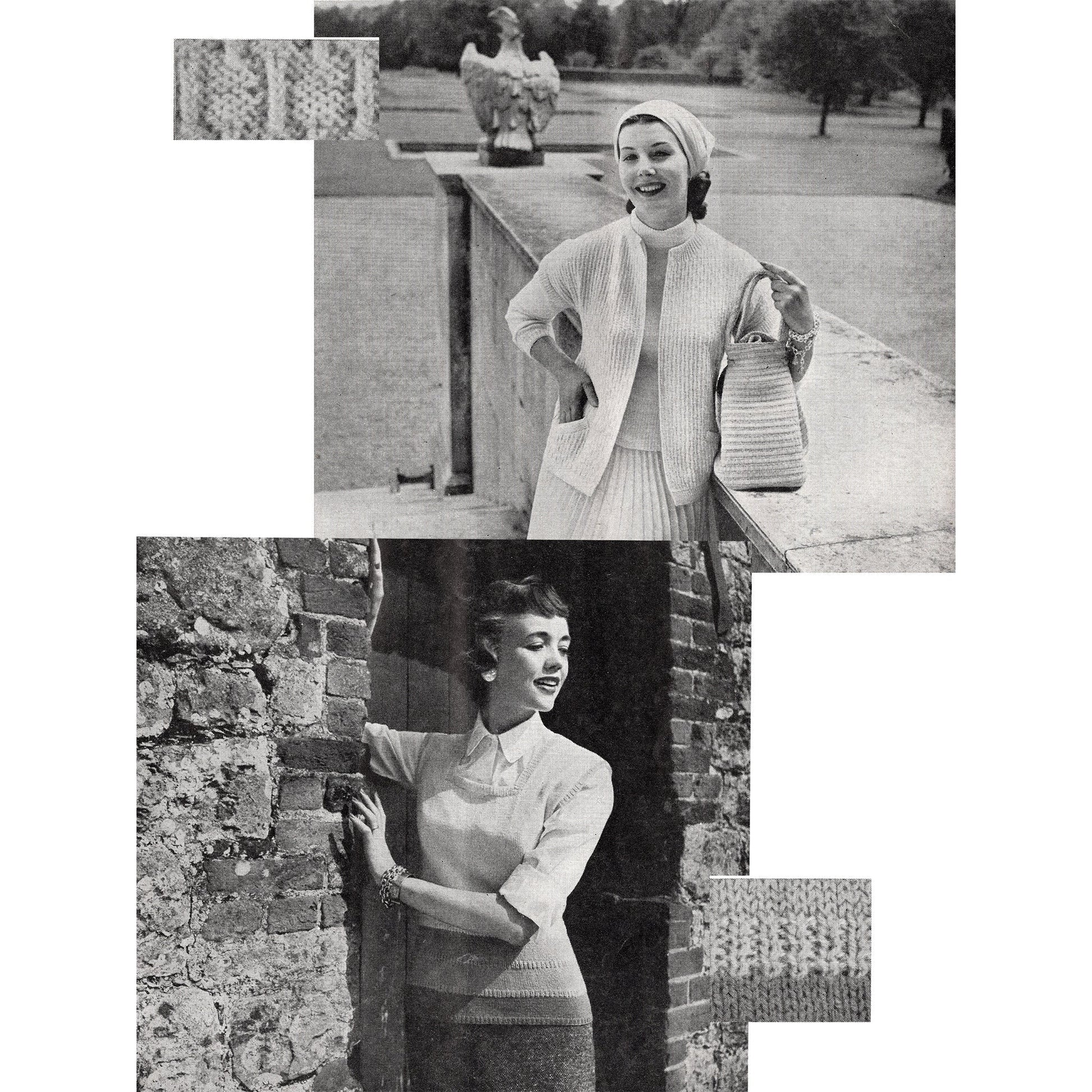 vintage knitting patterns download Day17Vintage B1003 Stitchcraft Magazine August 1956
