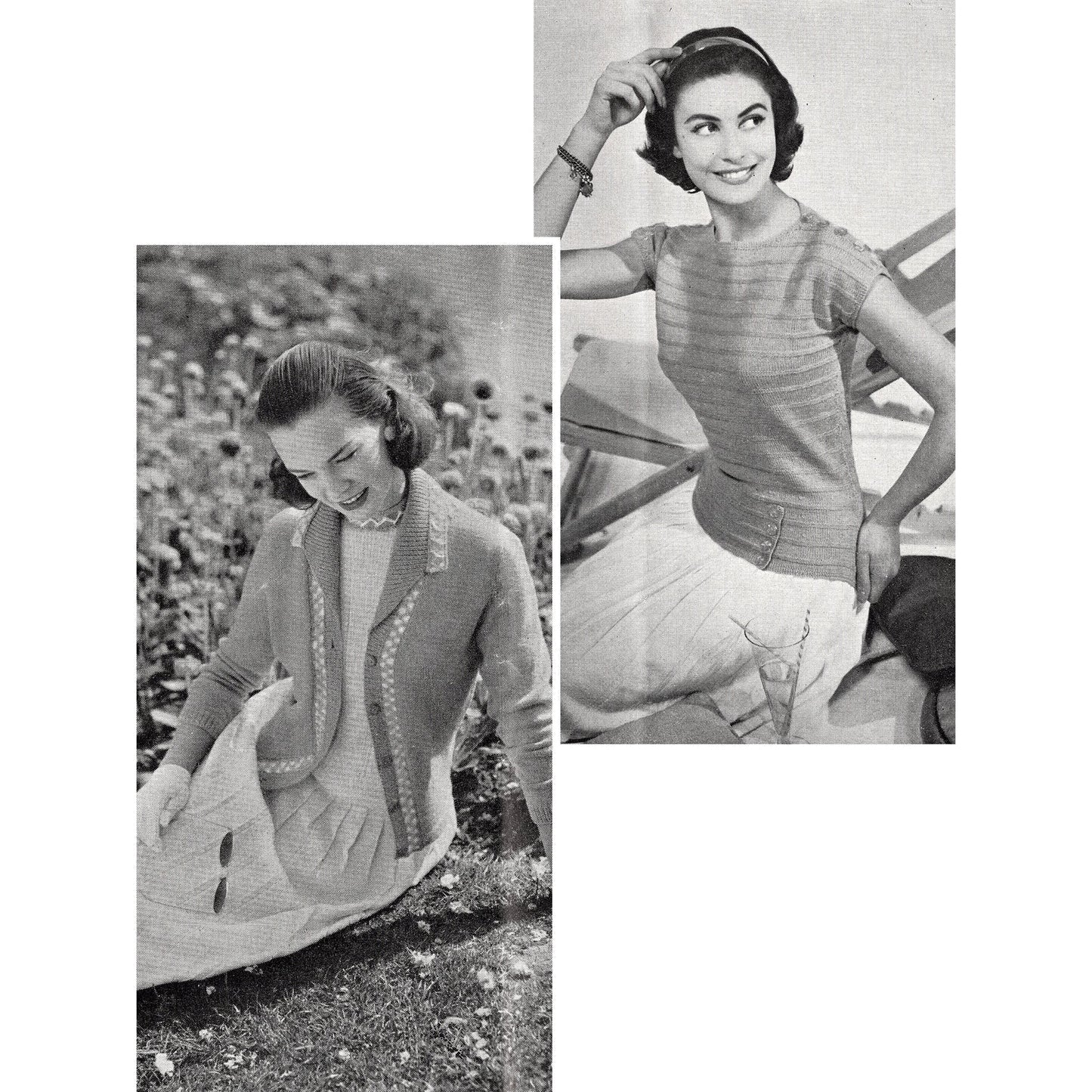 vintage knitting patterns download Day17Vintage B1004 Stitchcraft Magazine August 1957