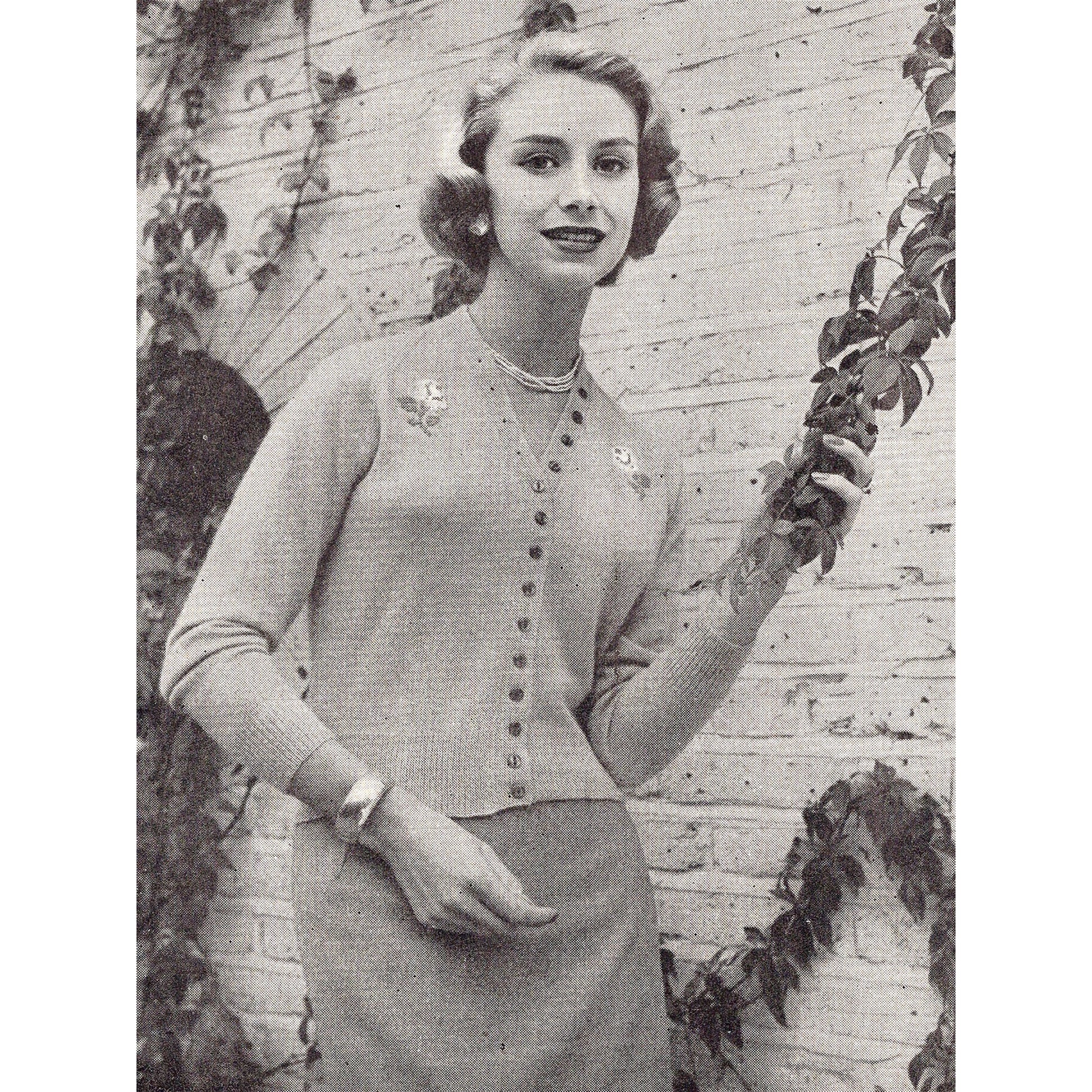 vintage knitting patterns download Day17Vintage B1006 Stitchcraft Magazine December 1957