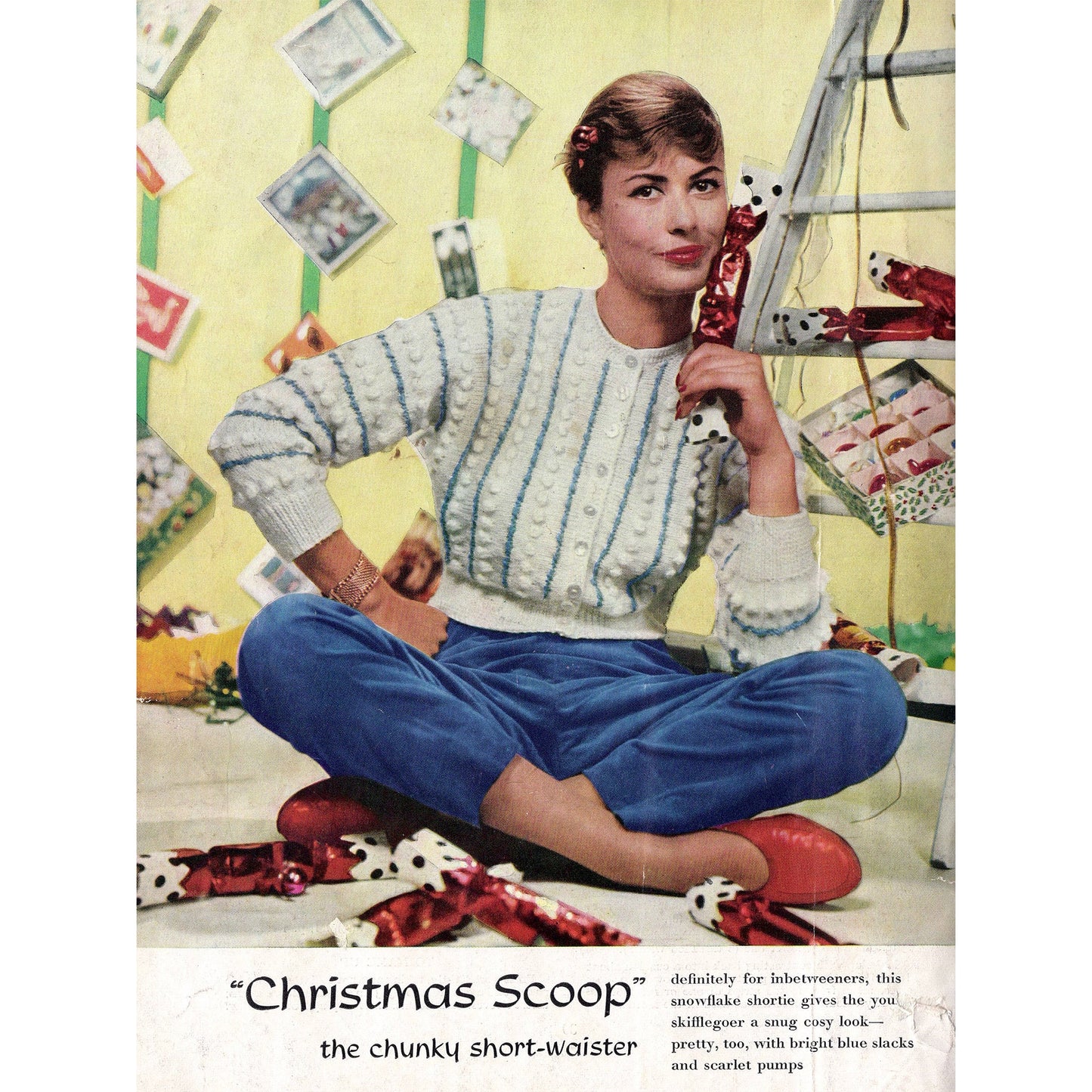 vintage knitting patterns download Day17Vintage B1006 Stitchcraft Magazine December 1957