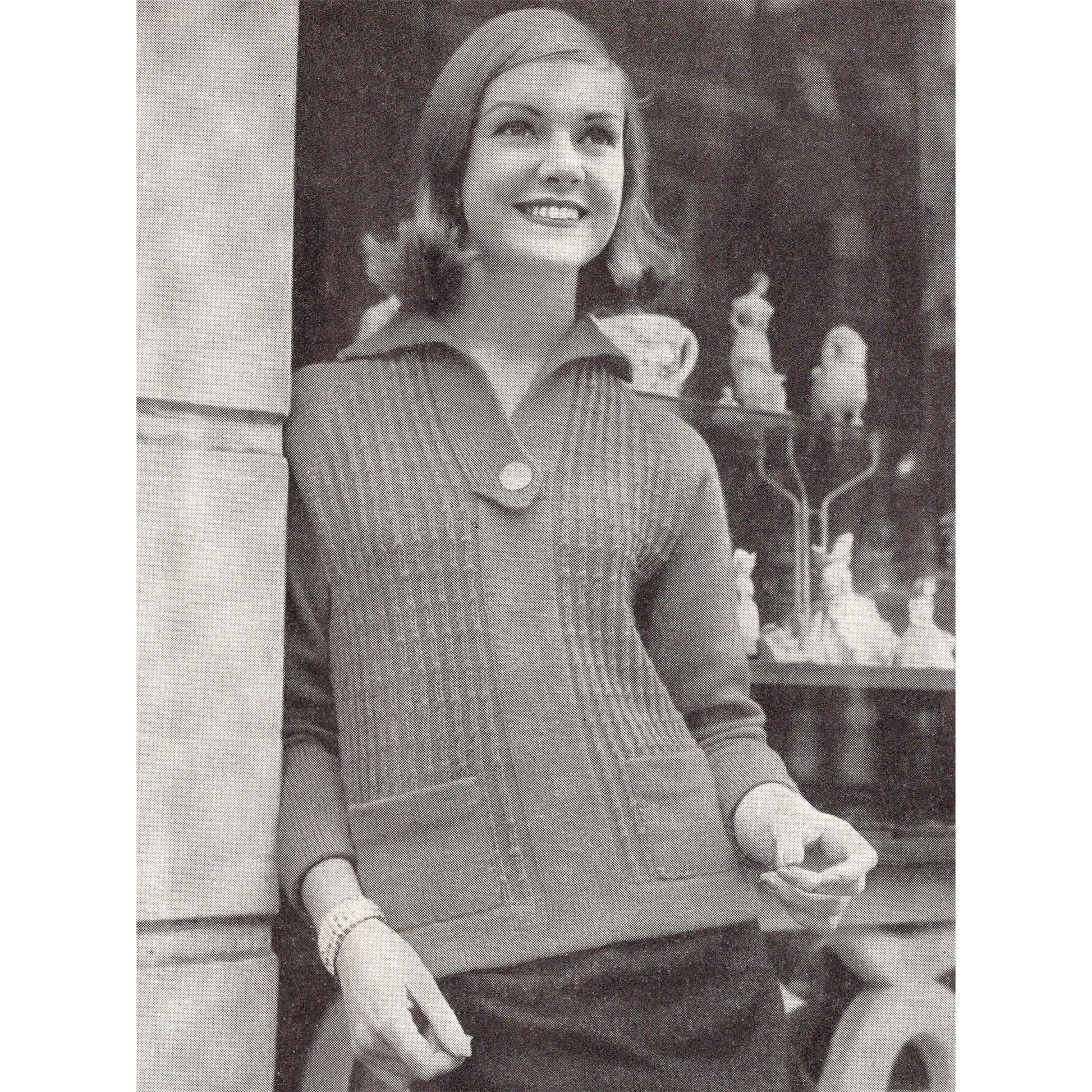 vintage knitting patterns download Day17Vintage B1006 Stitchcraft Magazine December 1957