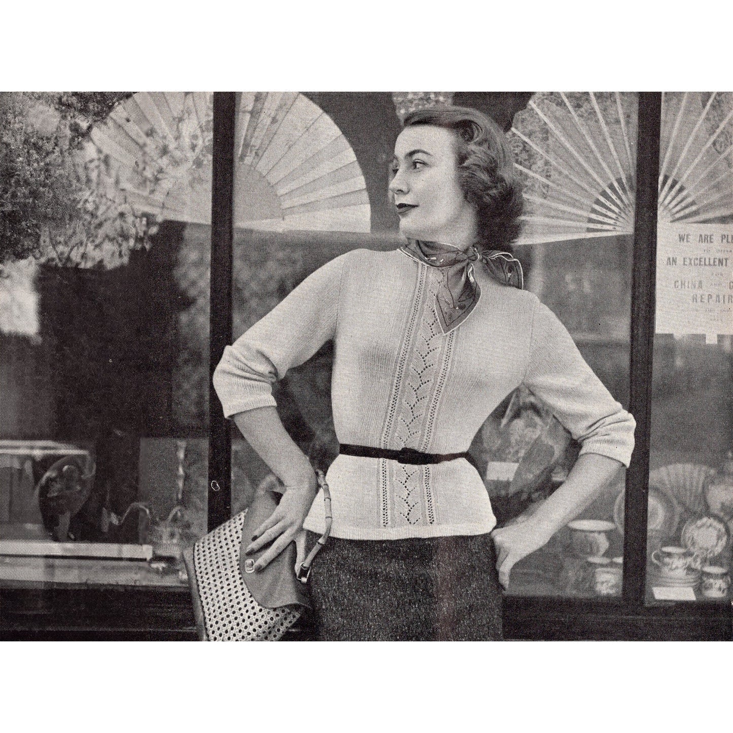 vintage knitting patterns download Day17Vintage B1008 Stitchcraft Magazine March 1955