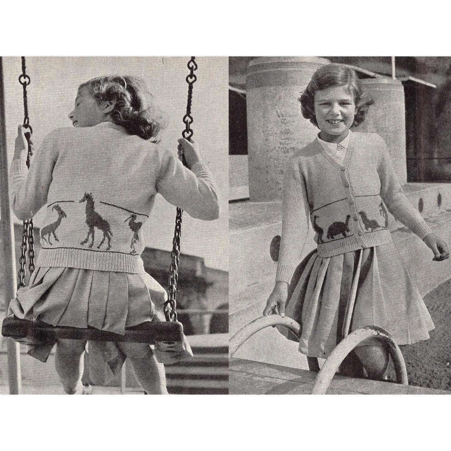vintage knitting patterns download Day17Vintage B1009 Stitchcraft Magazine January 1955