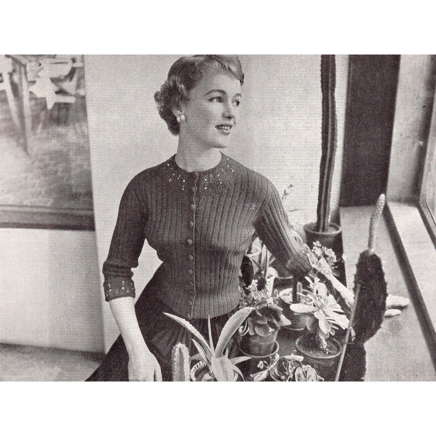 vintage knitting patterns download Day17Vintage B1009 Stitchcraft Magazine January 1955