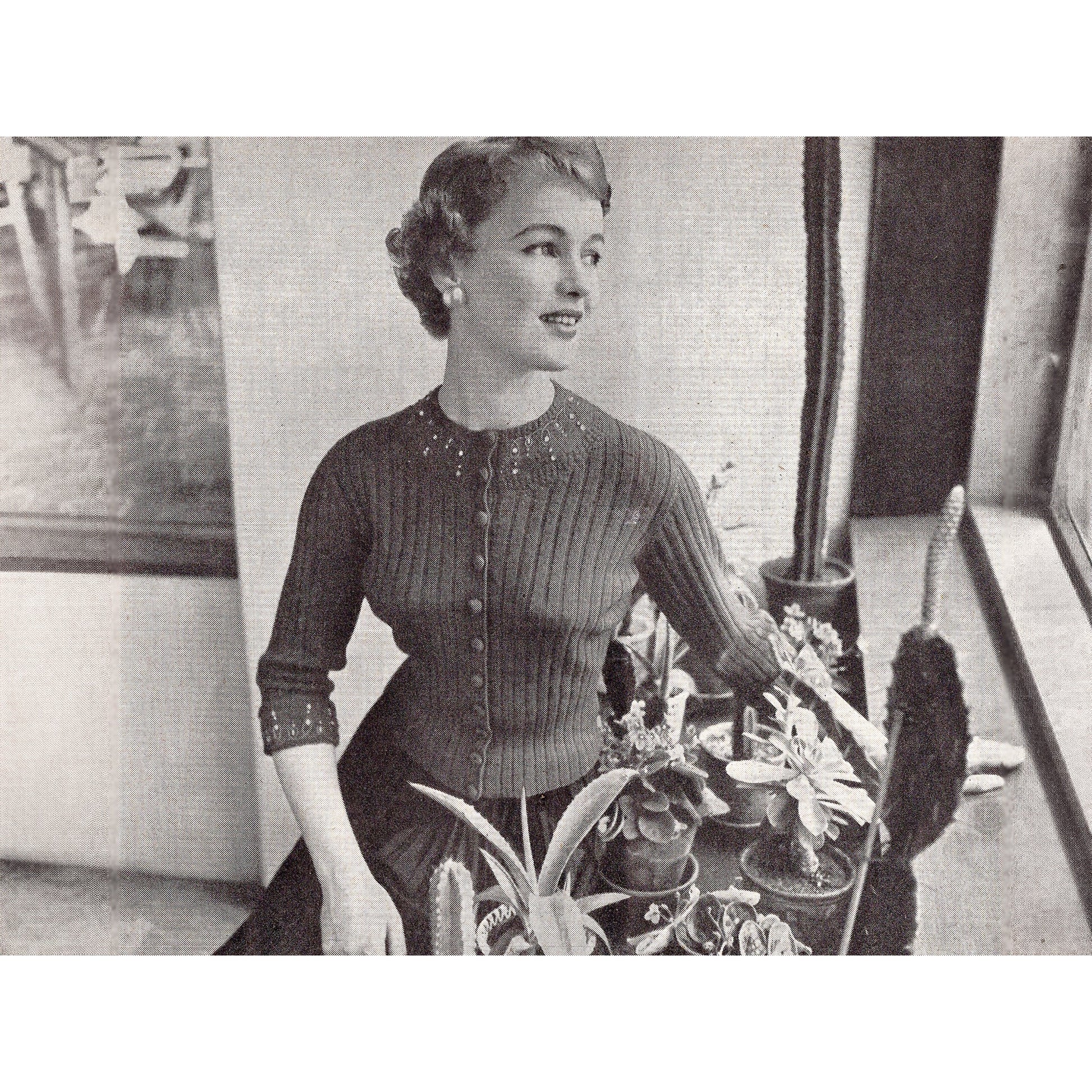vintage knitting patterns download Day17Vintage B1009 Stitchcraft Magazine January 1955