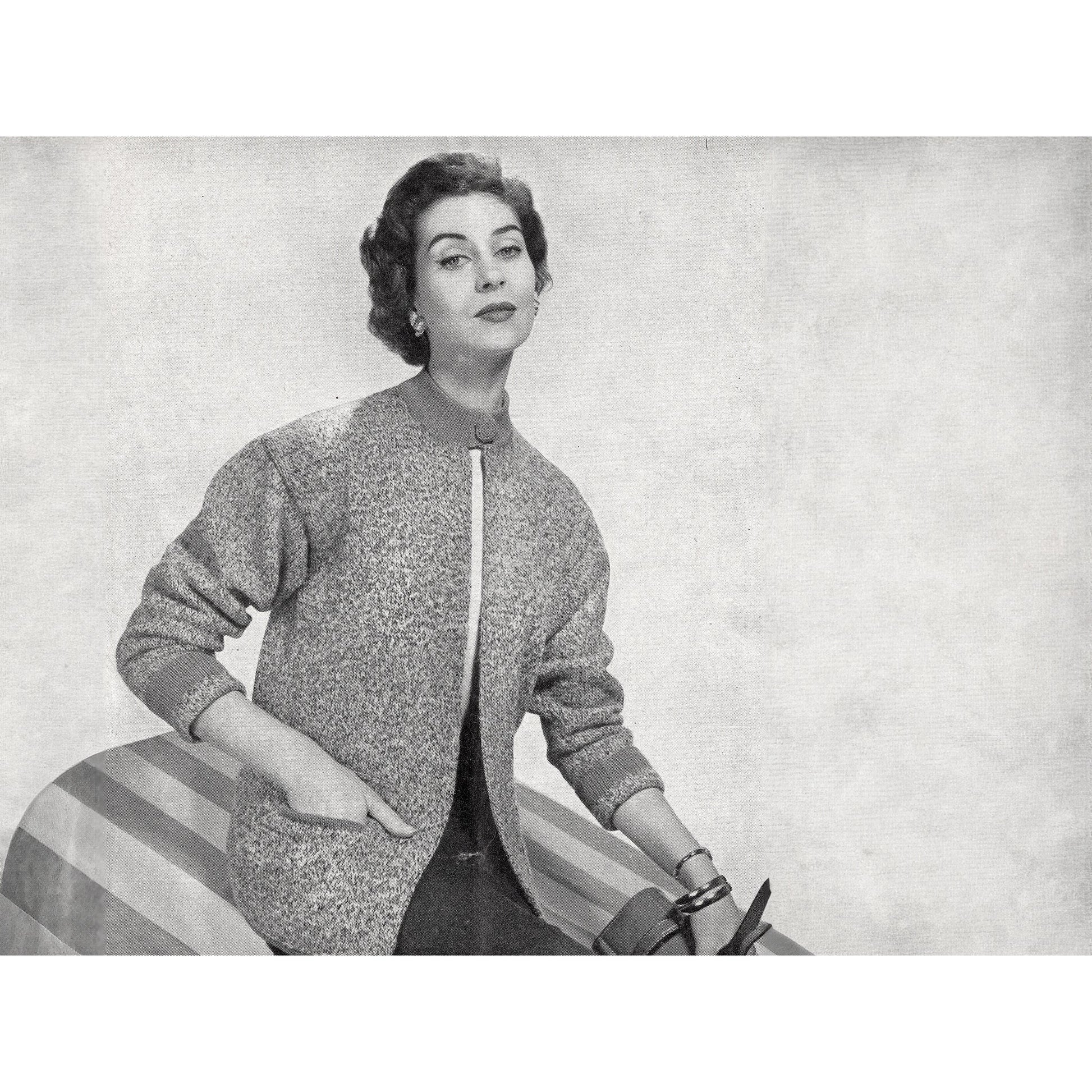 vintage knitting patterns download Day17Vintage B1010 Stitchcraft Magazine June 1955