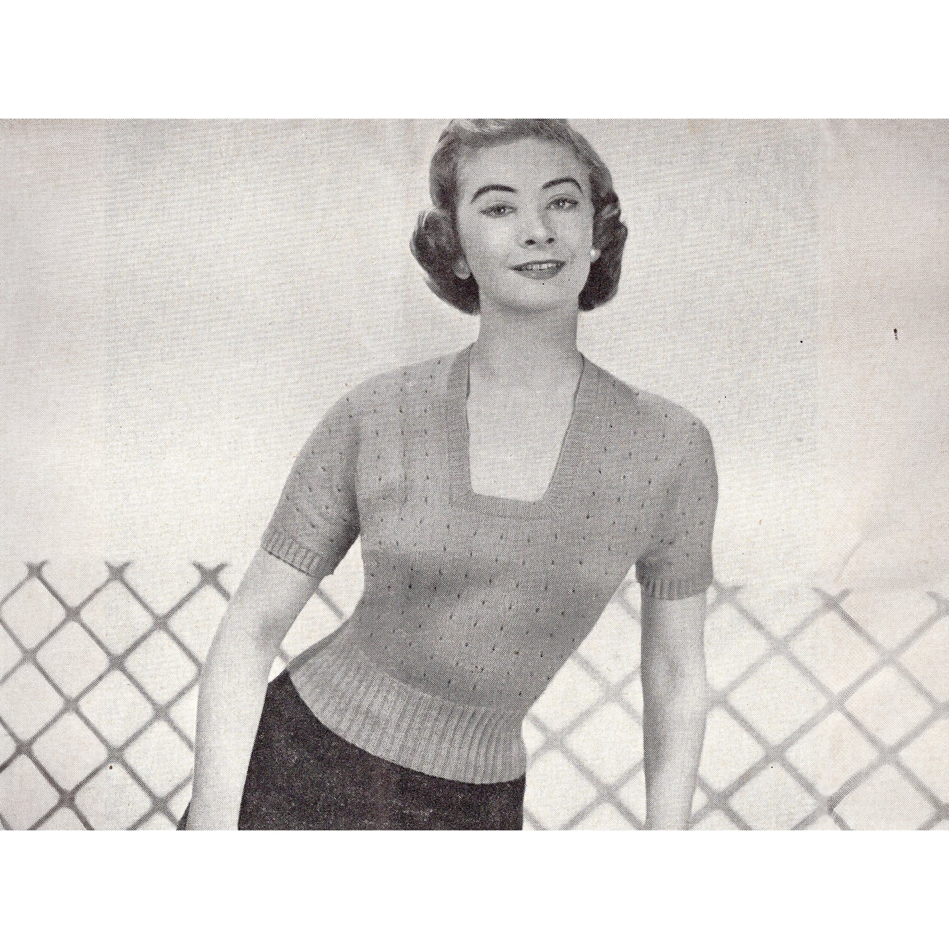 vintage knitting patterns download Day17Vintage B1010 Stitchcraft Magazine June 1955