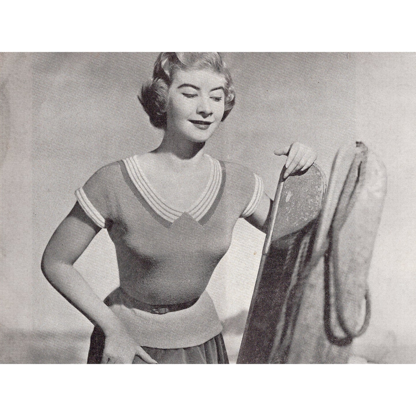 vintage knitting patterns download Day17Vintage B1010 Stitchcraft Magazine June 1955