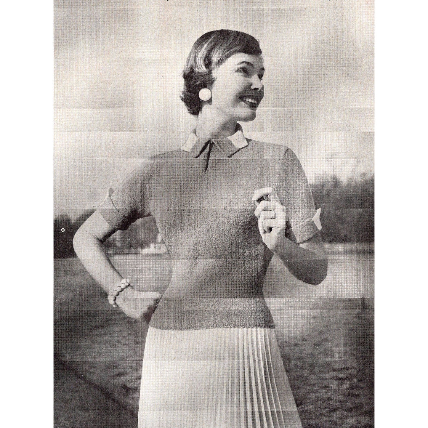vintage knitting patterns download Day17Vintage B1013 Stitchcraft Magazine May 1957