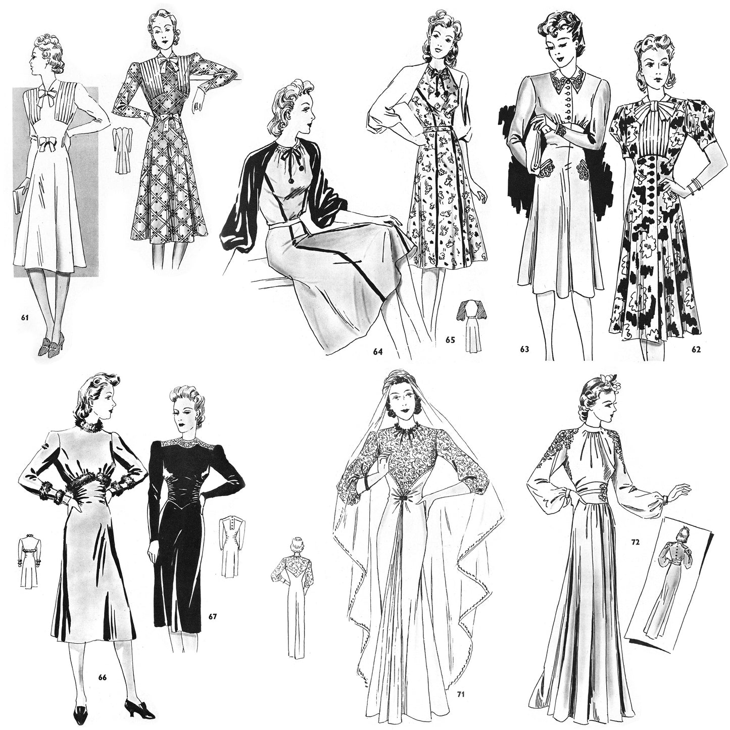 vintage 1940s sewing patterns download Day17Vintage B1023