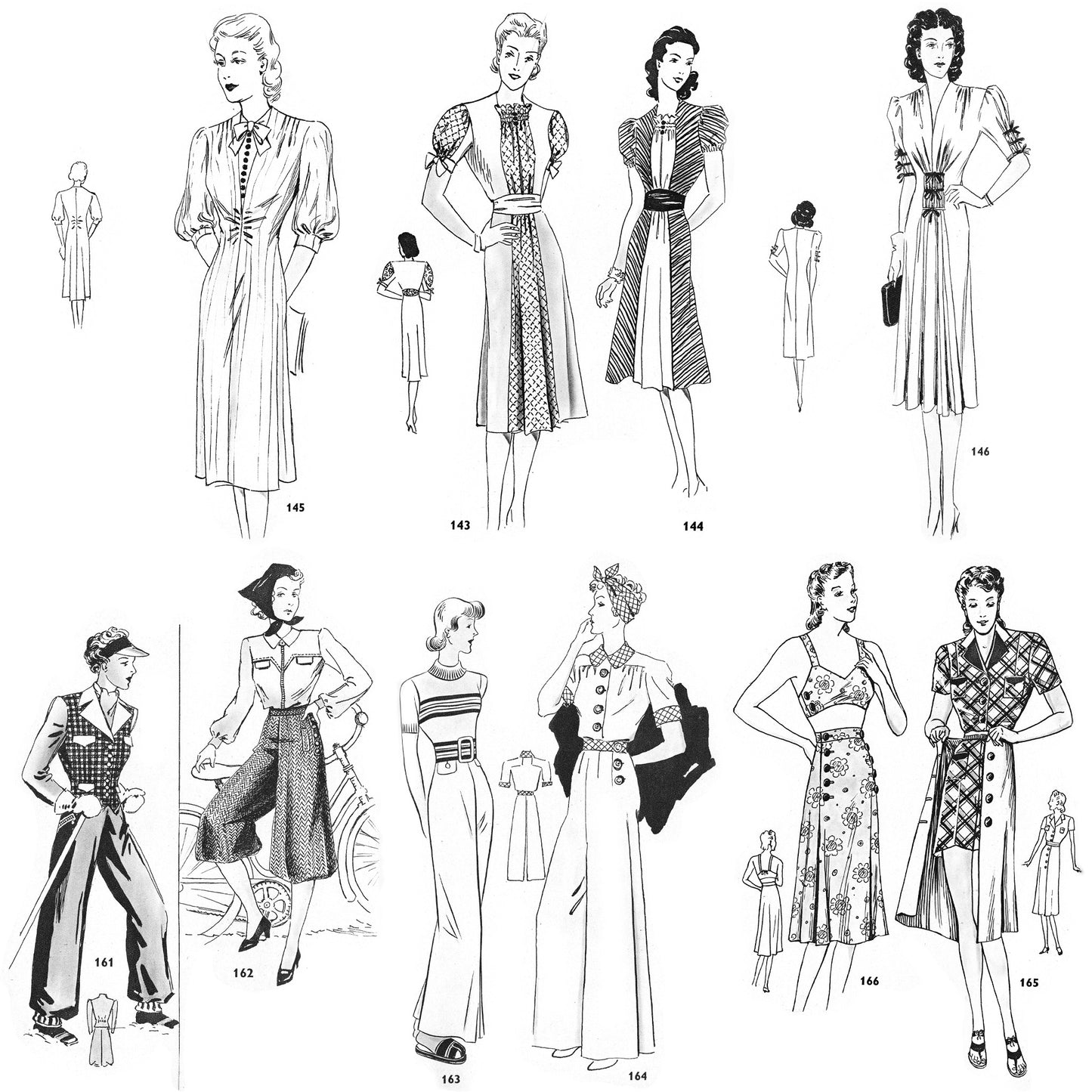 vintage 1940s sewing patterns download Day17Vintage B1023