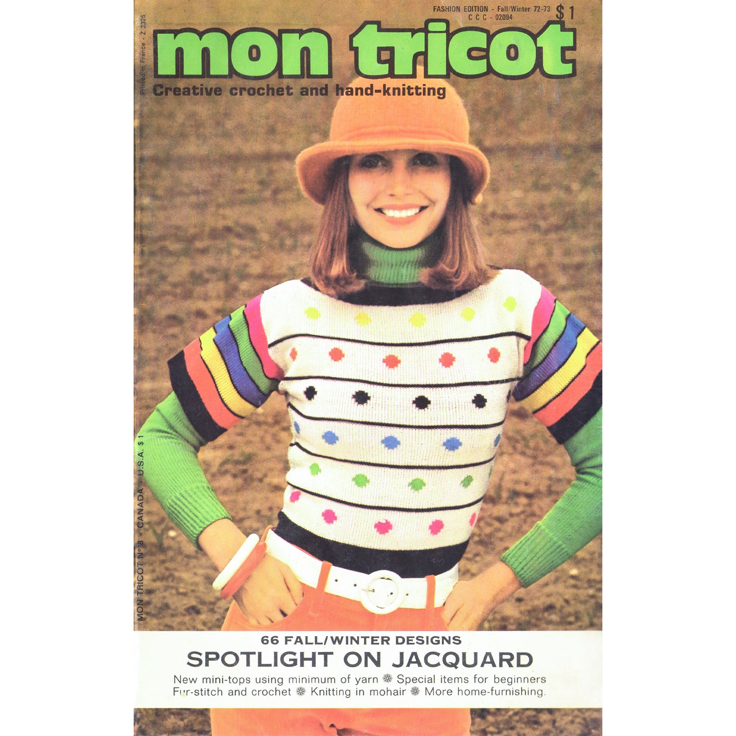 vintage knitting patterns download Day17Vintage B1082 Mon Tricot 1970s