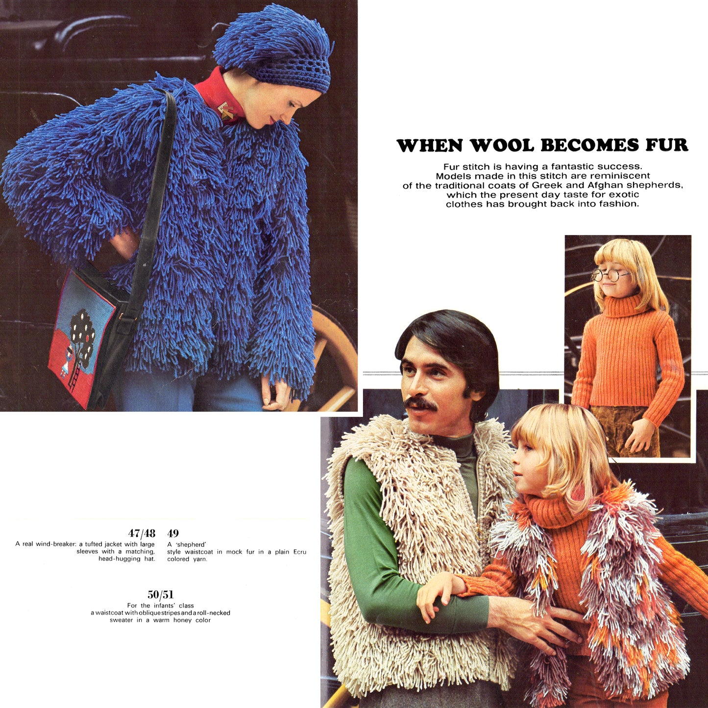 vintage knitting patterns download Day17Vintage B1082 Mon Tricot 1970s