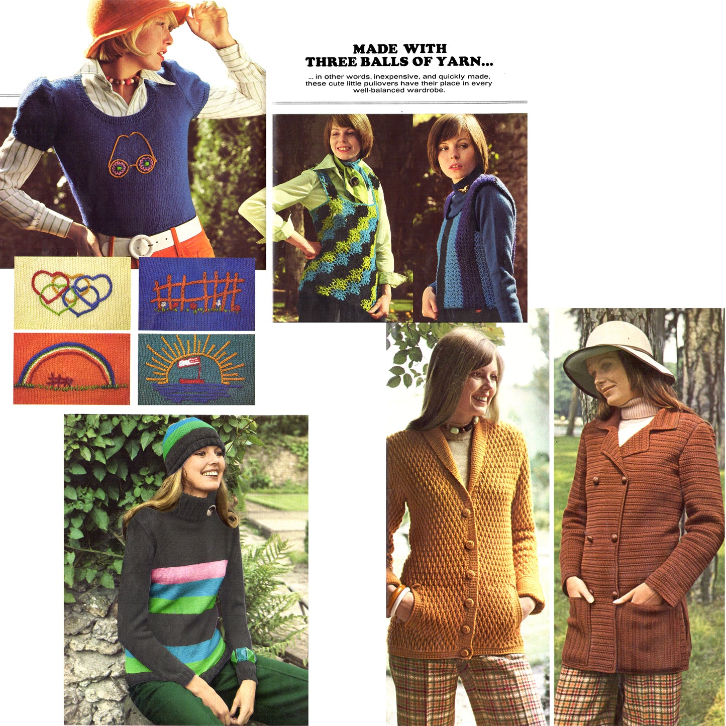 vintage knitting patterns download Day17Vintage B1082 Mon Tricot 1970s