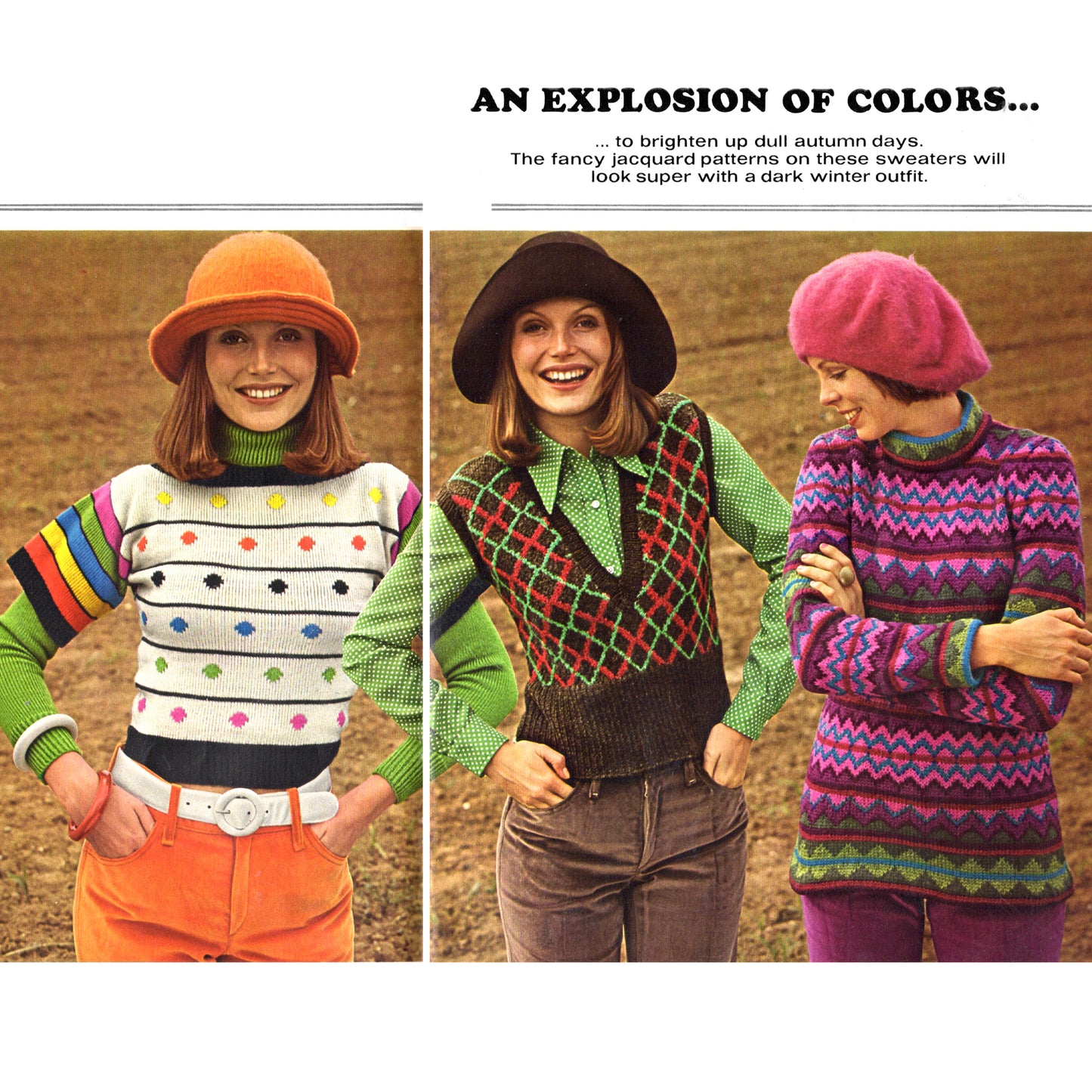 vintage knitting patterns download Day17Vintage B1082 Mon Tricot 1970s