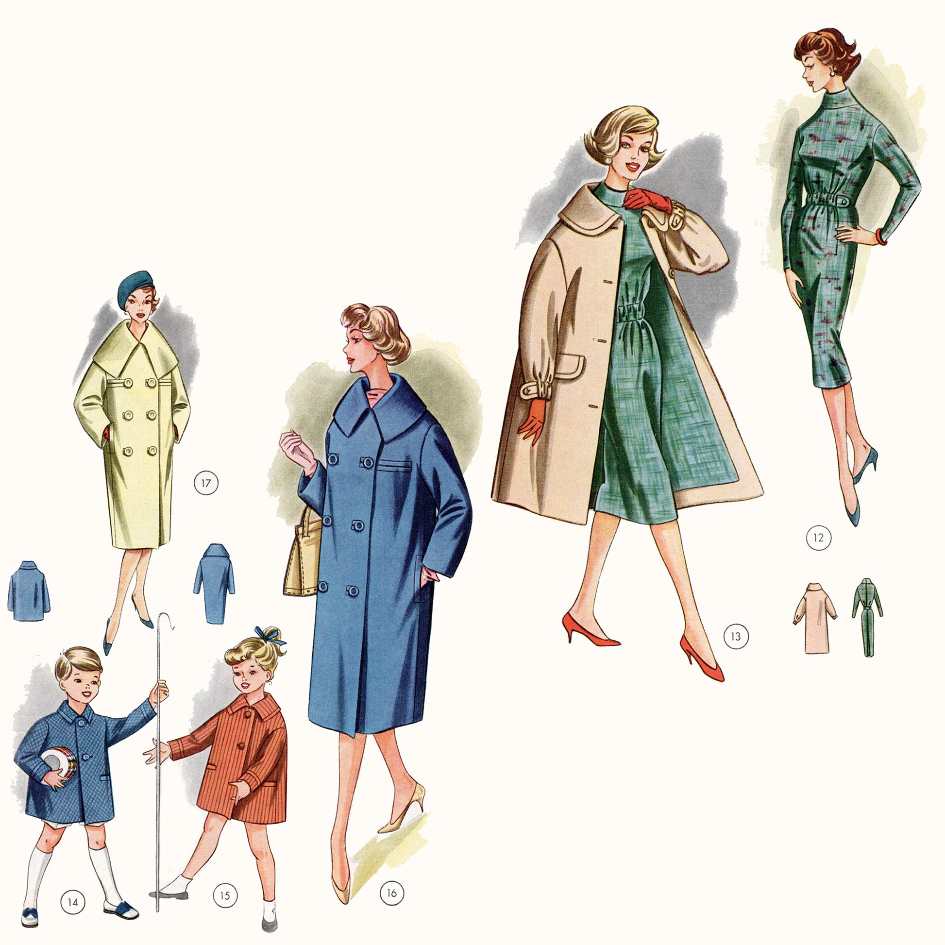 Vintage Late 1950s German Sewing Pattern Drafting Book 74 Lutterloh tailored day wear