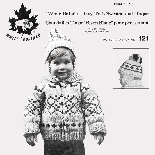 vintage knitting pattern download Day17Vintage child Cowichan Sweater