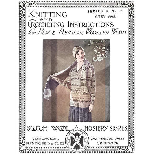 vintage knitting patterns download Day17Vintage L1234 Fair Isle sweater set