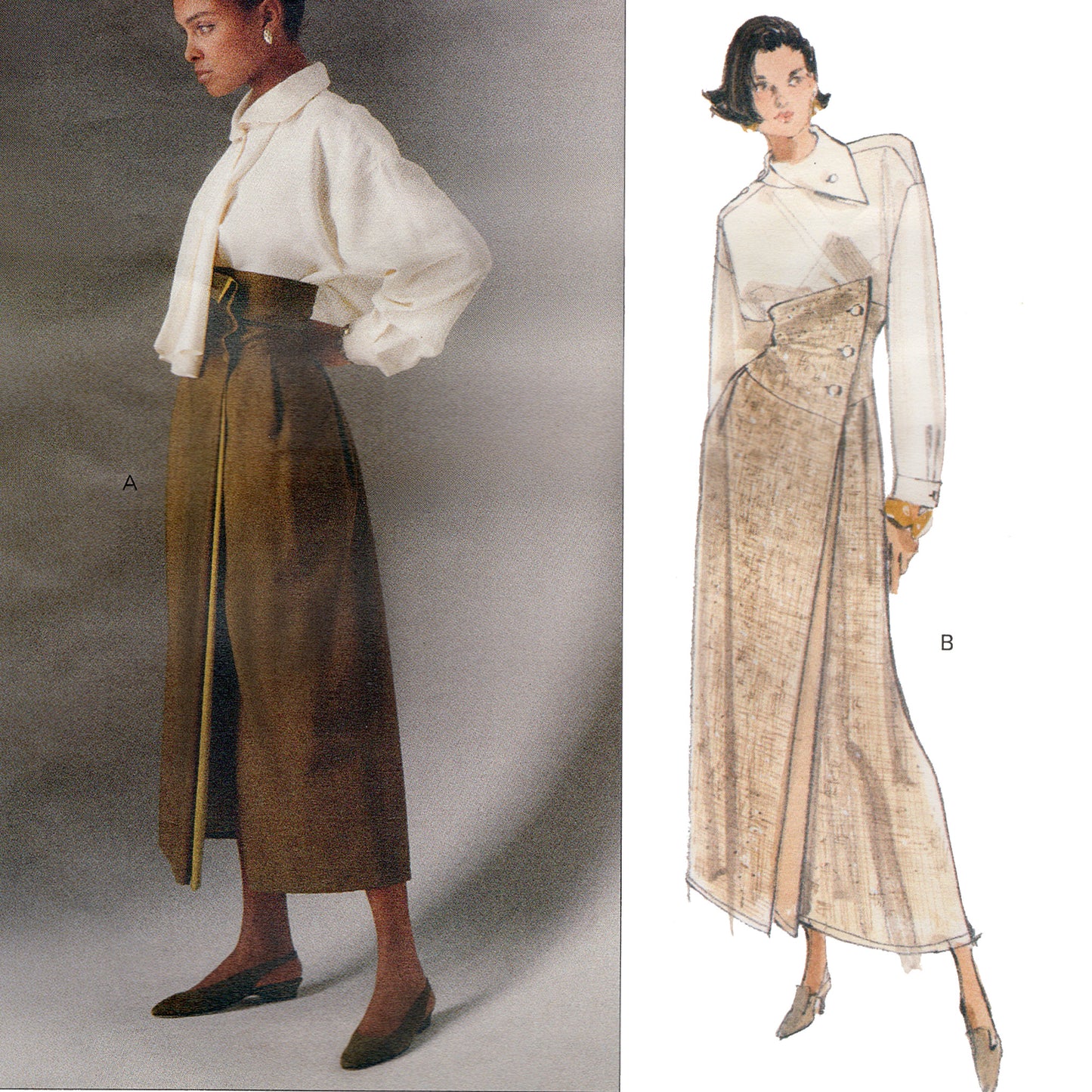 Close-up view of the front envelope cover