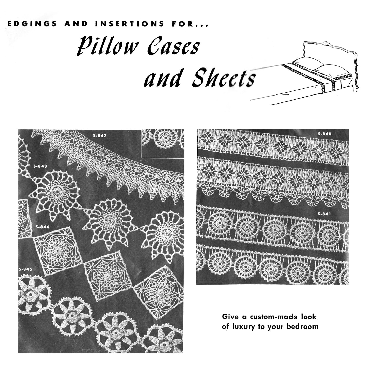 vintage knitting patterns download Day17Vintage B1077 Edgings for All Purposes Pattern Booklet