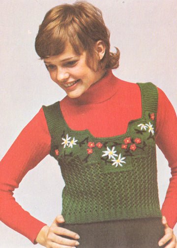 vintage knitting patterns download Day17Vintage K1002 Tyrolean Vest