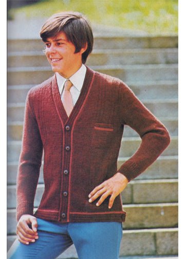 vintage knitting patterns download Day17Vintage K1008 V-Neck Jacket