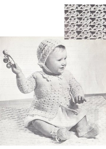 vintage knitting patterns download Day17Vintage K1026 Double Breasted Baby Set