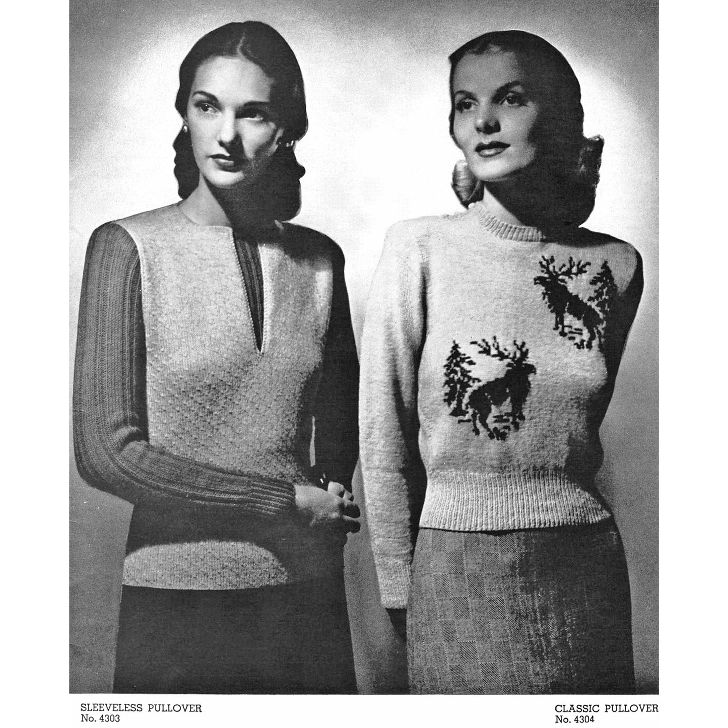 vintage knitting patterns download Day17Vintage B1016 Jack Frost Blouse Book Vol. 43