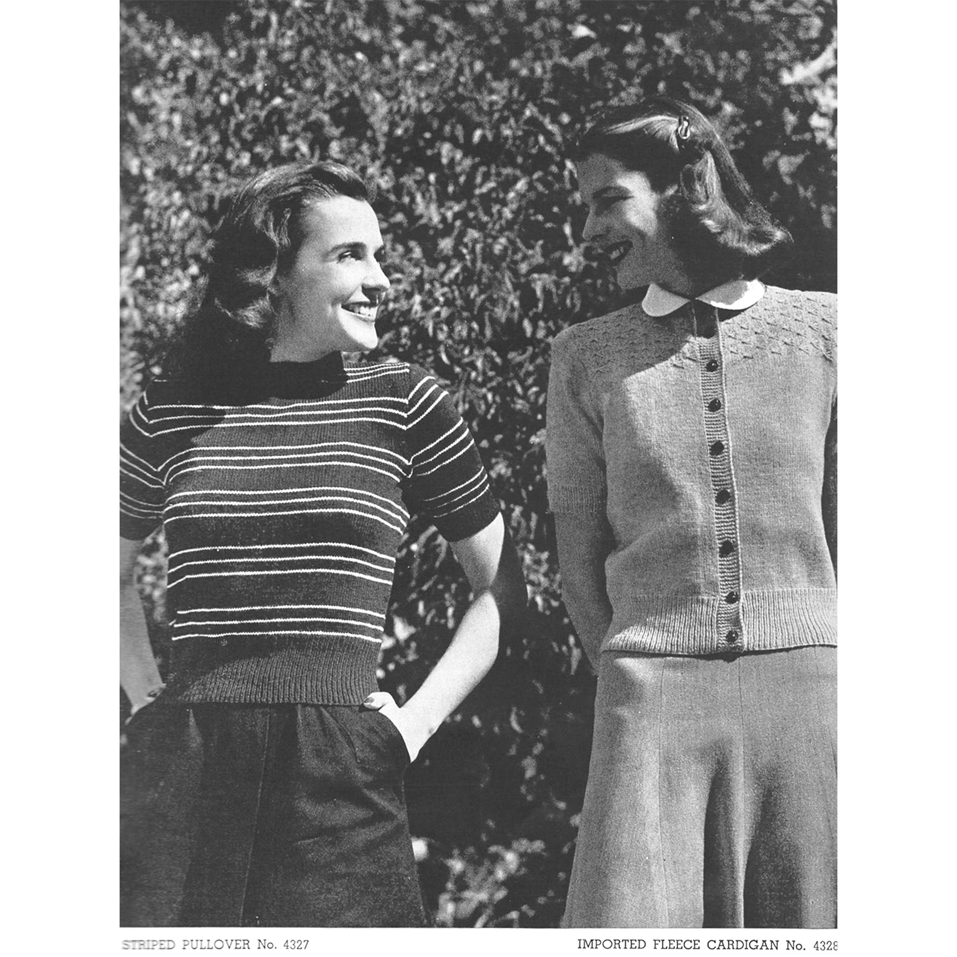 vintage knitting patterns download Day17Vintage B1016 Jack Frost Blouse Book Vol. 43