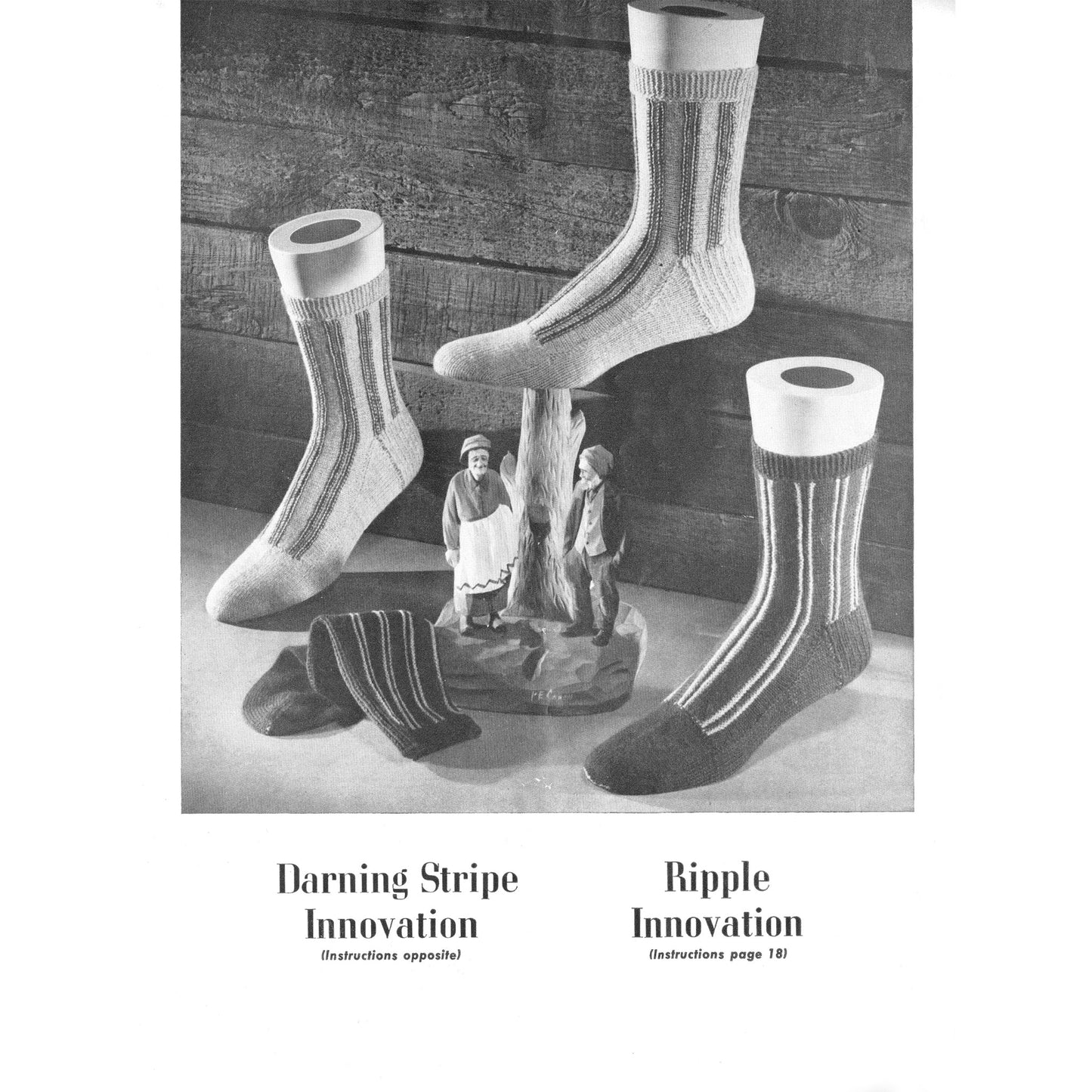 vintage knitting patterns download Day17Vintage B1057 Men's Socks by Beehive No. 62