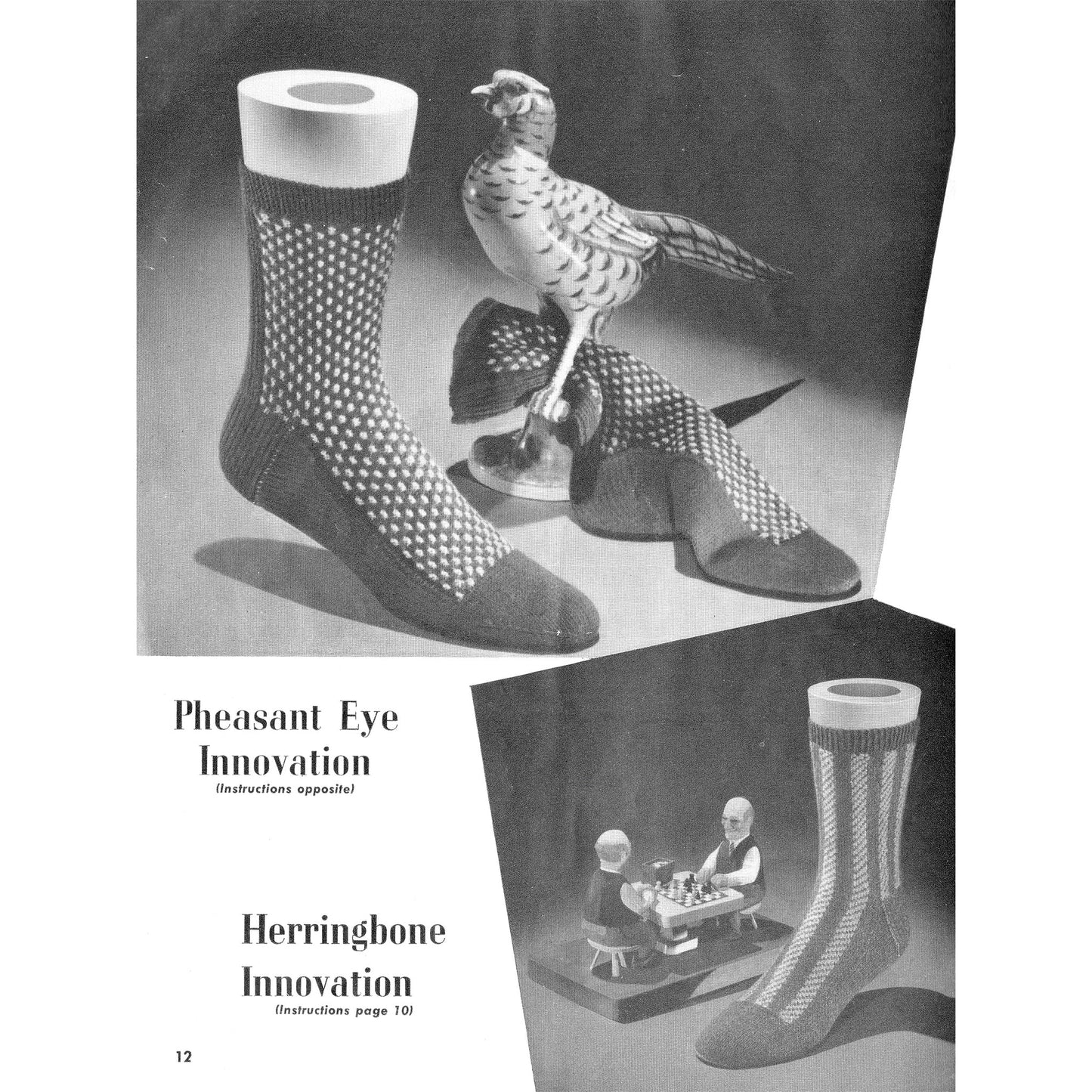 vintage knitting patterns download Day17Vintage B1057 Men's Socks by Beehive No. 62