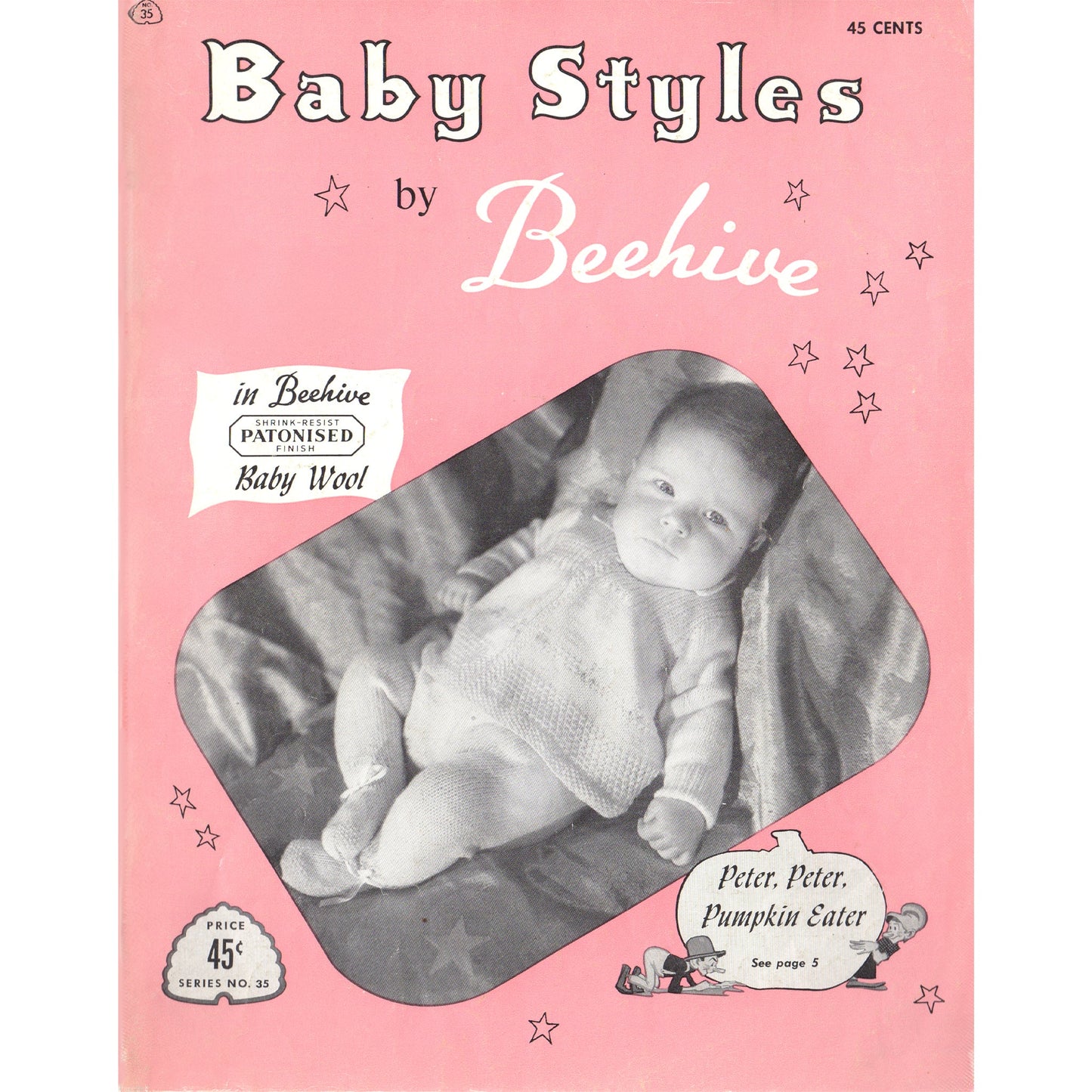 vintage knitting patterns download Day17Vintage B1072 Baby Styles by Beehive No. 35