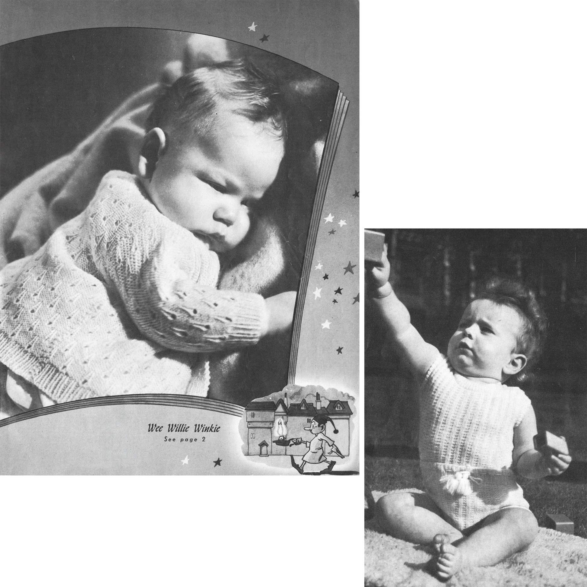 vintage knitting patterns download Day17Vintage B1072 Baby Styles by Beehive No. 35